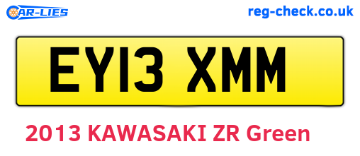 EY13XMM are the vehicle registration plates.