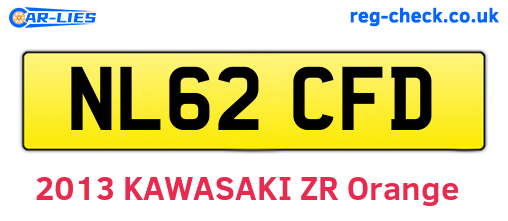 NL62CFD are the vehicle registration plates.