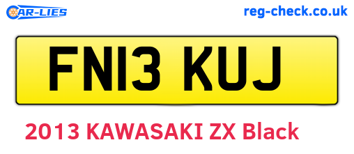 FN13KUJ are the vehicle registration plates.