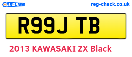 R99JTB are the vehicle registration plates.