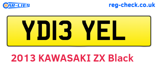 YD13YEL are the vehicle registration plates.