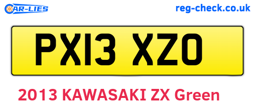 PX13XZO are the vehicle registration plates.