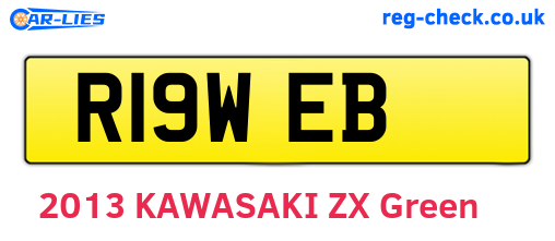 R19WEB are the vehicle registration plates.