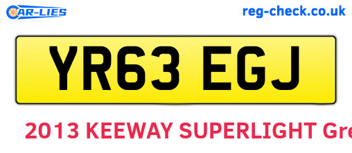 YR63EGJ are the vehicle registration plates.