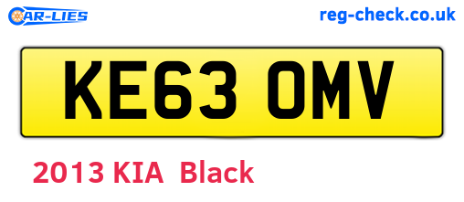 KE63OMV are the vehicle registration plates.