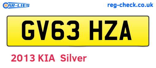 GV63HZA are the vehicle registration plates.