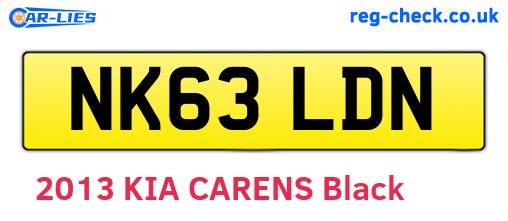 NK63LDN are the vehicle registration plates.