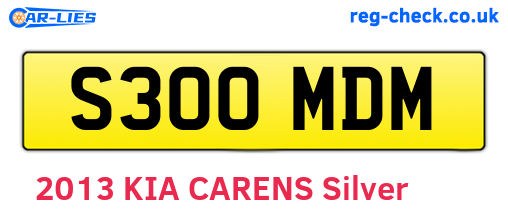 S300MDM are the vehicle registration plates.