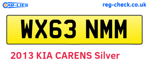 WX63NMM are the vehicle registration plates.