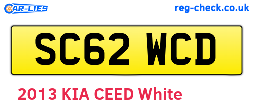 SC62WCD are the vehicle registration plates.
