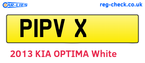 P1PVX are the vehicle registration plates.