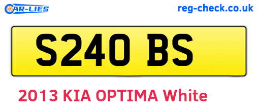 S24OBS are the vehicle registration plates.