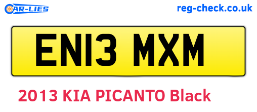 EN13MXM are the vehicle registration plates.