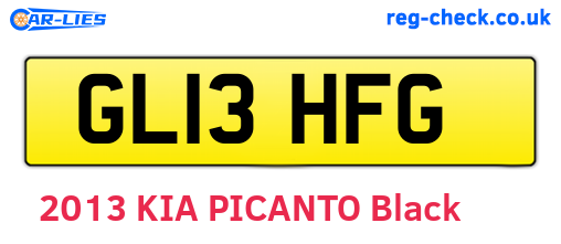 GL13HFG are the vehicle registration plates.