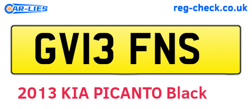 GV13FNS are the vehicle registration plates.