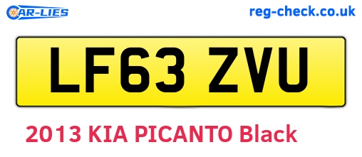 LF63ZVU are the vehicle registration plates.