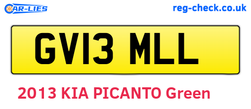 GV13MLL are the vehicle registration plates.