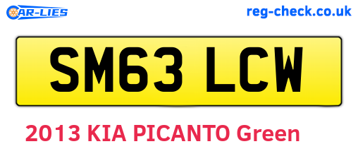 SM63LCW are the vehicle registration plates.