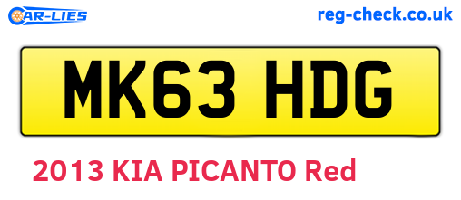 MK63HDG are the vehicle registration plates.