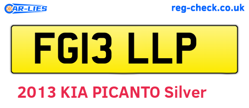 FG13LLP are the vehicle registration plates.