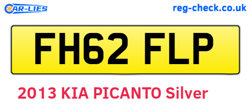FH62FLP are the vehicle registration plates.