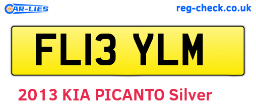FL13YLM are the vehicle registration plates.