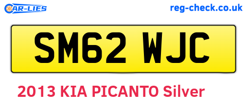 SM62WJC are the vehicle registration plates.