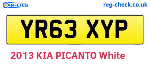 YR63XYP are the vehicle registration plates.