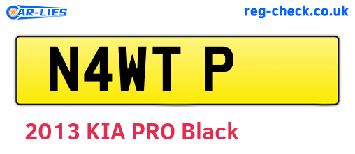N4WTP are the vehicle registration plates.