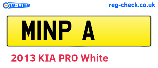M1NPA are the vehicle registration plates.