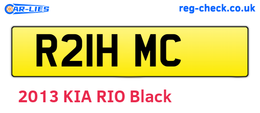 R21HMC are the vehicle registration plates.