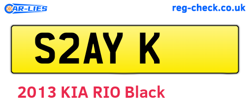 S2AYK are the vehicle registration plates.
