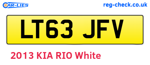 LT63JFV are the vehicle registration plates.