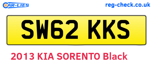 SW62KKS are the vehicle registration plates.