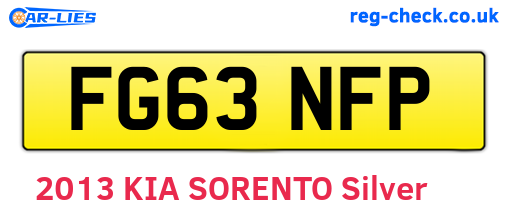 FG63NFP are the vehicle registration plates.