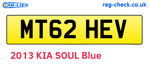 MT62HEV are the vehicle registration plates.