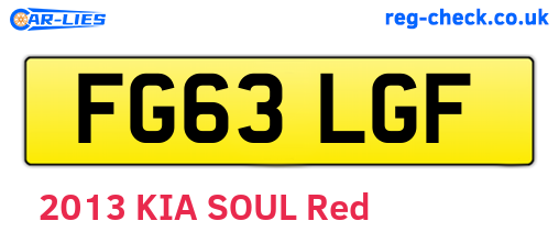 FG63LGF are the vehicle registration plates.
