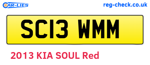 SC13WMM are the vehicle registration plates.