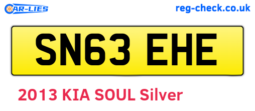 SN63EHE are the vehicle registration plates.
