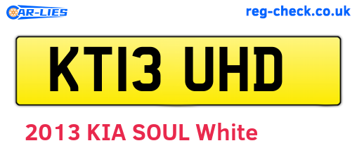 KT13UHD are the vehicle registration plates.