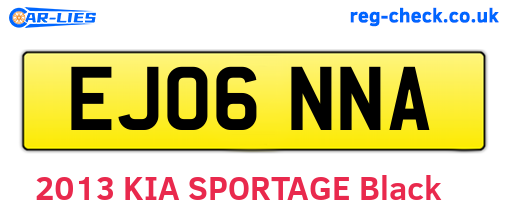 EJ06NNA are the vehicle registration plates.