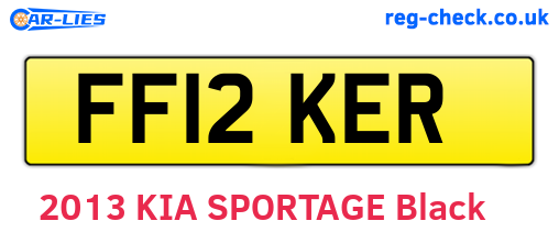 FF12KER are the vehicle registration plates.