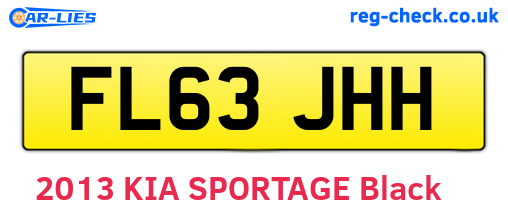 FL63JHH are the vehicle registration plates.