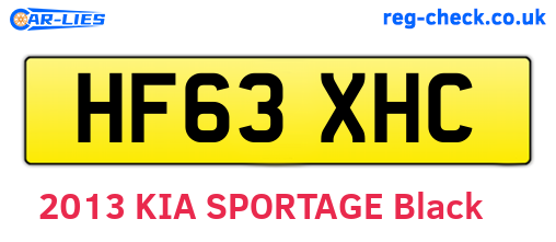 HF63XHC are the vehicle registration plates.