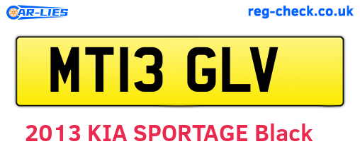 MT13GLV are the vehicle registration plates.