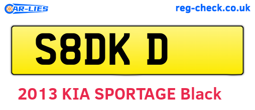 S8DKD are the vehicle registration plates.