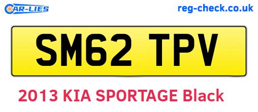 SM62TPV are the vehicle registration plates.
