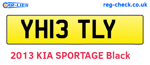 YH13TLY are the vehicle registration plates.