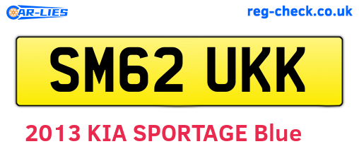 SM62UKK are the vehicle registration plates.