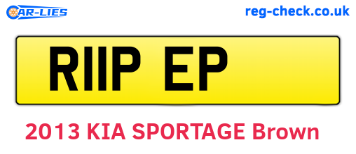 R11PEP are the vehicle registration plates.
